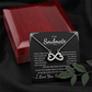 To My Soulmate Jewelry Gift - Endless Love Necklace - I Love You More Than I Can bear