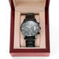 Son Gift From Mom -Believe In Yourself -  Engraved Chronograph Watch - Shipping Included