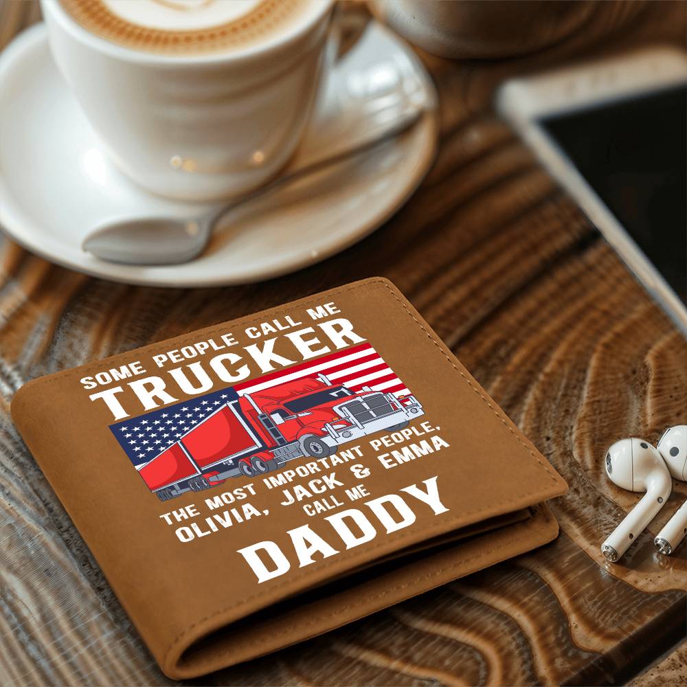 Trucker - Wallet - Personalized - Some people call me