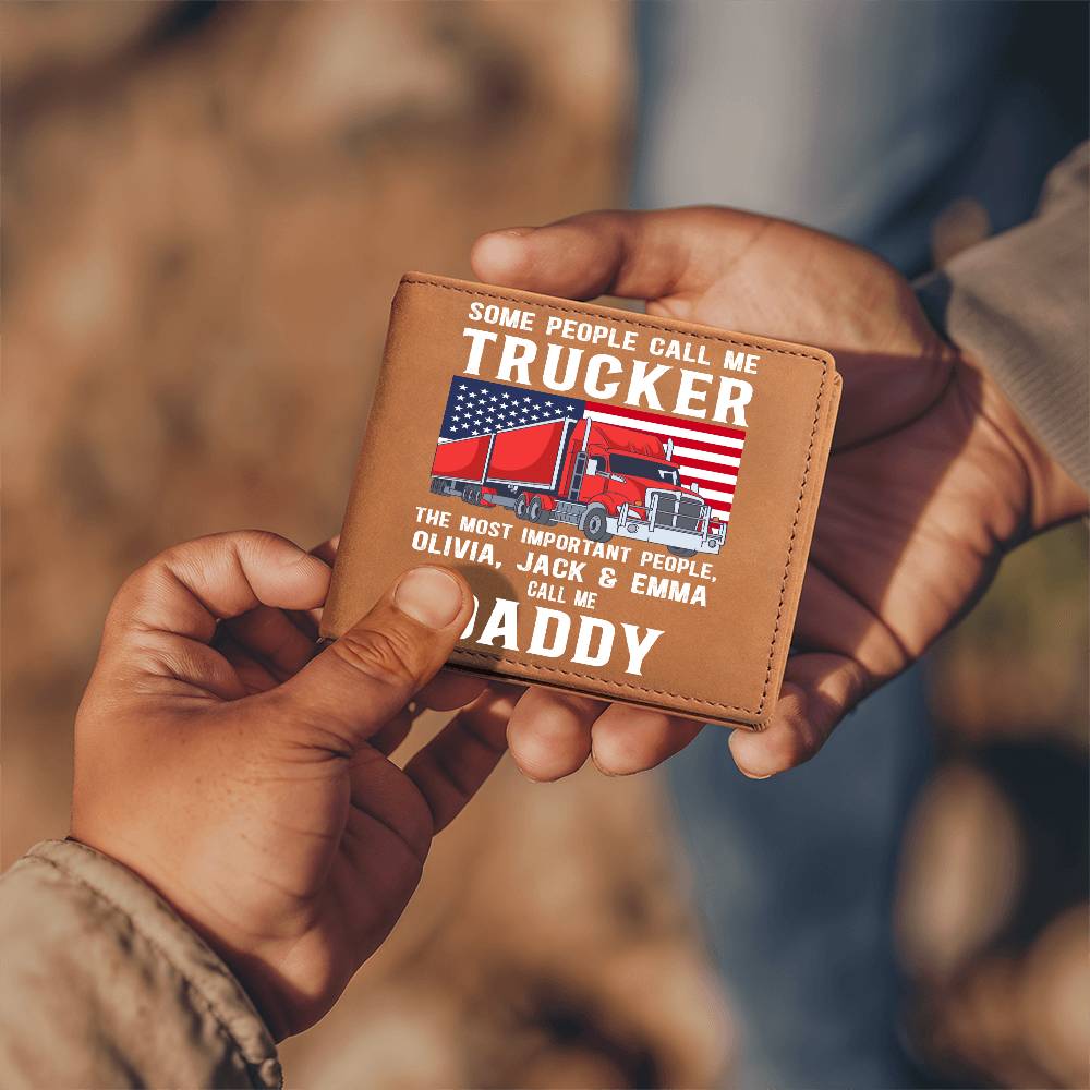 Trucker - Wallet - Personalized - Some people call me