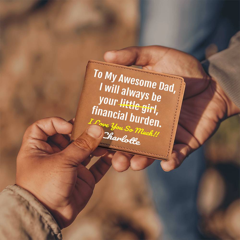 Funny Dad Gift - Leather Wallet