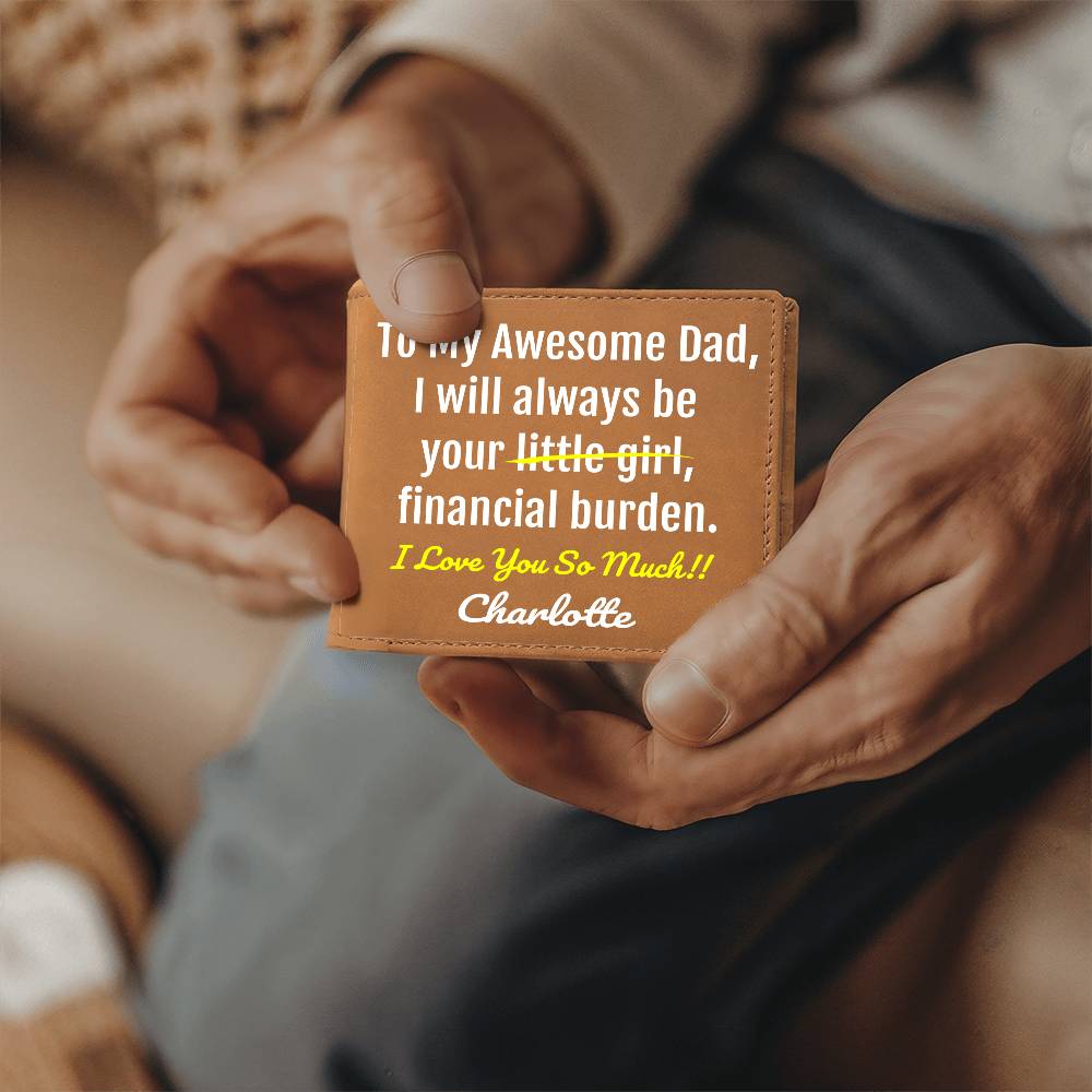 Funny Dad Gift - Leather Wallet