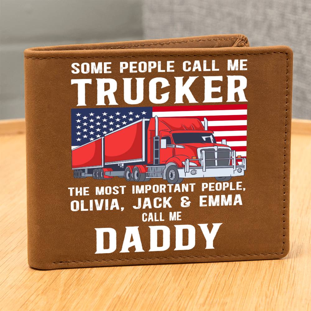 Trucker - Wallet - Personalized - Some people call me