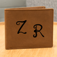 Men's Leather Monogram Intitials Wallet