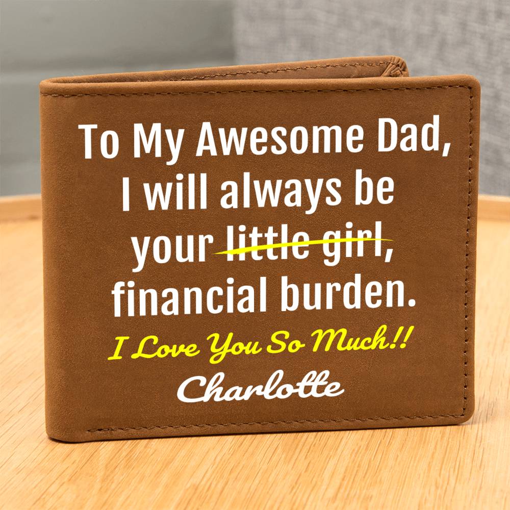 Funny Dad Gift - Leather Wallet