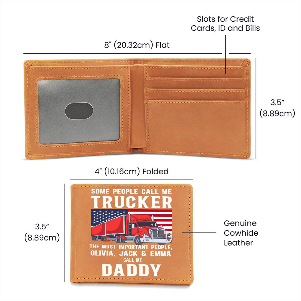 Trucker - Wallet - Personalized - Some people call me