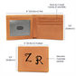 Men's Leather Monogram Intitials Wallet