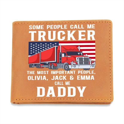 Trucker - Wallet - Personalized - Some people call me