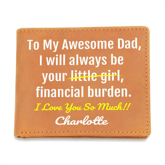 Funny Dad Gift - Leather Wallet