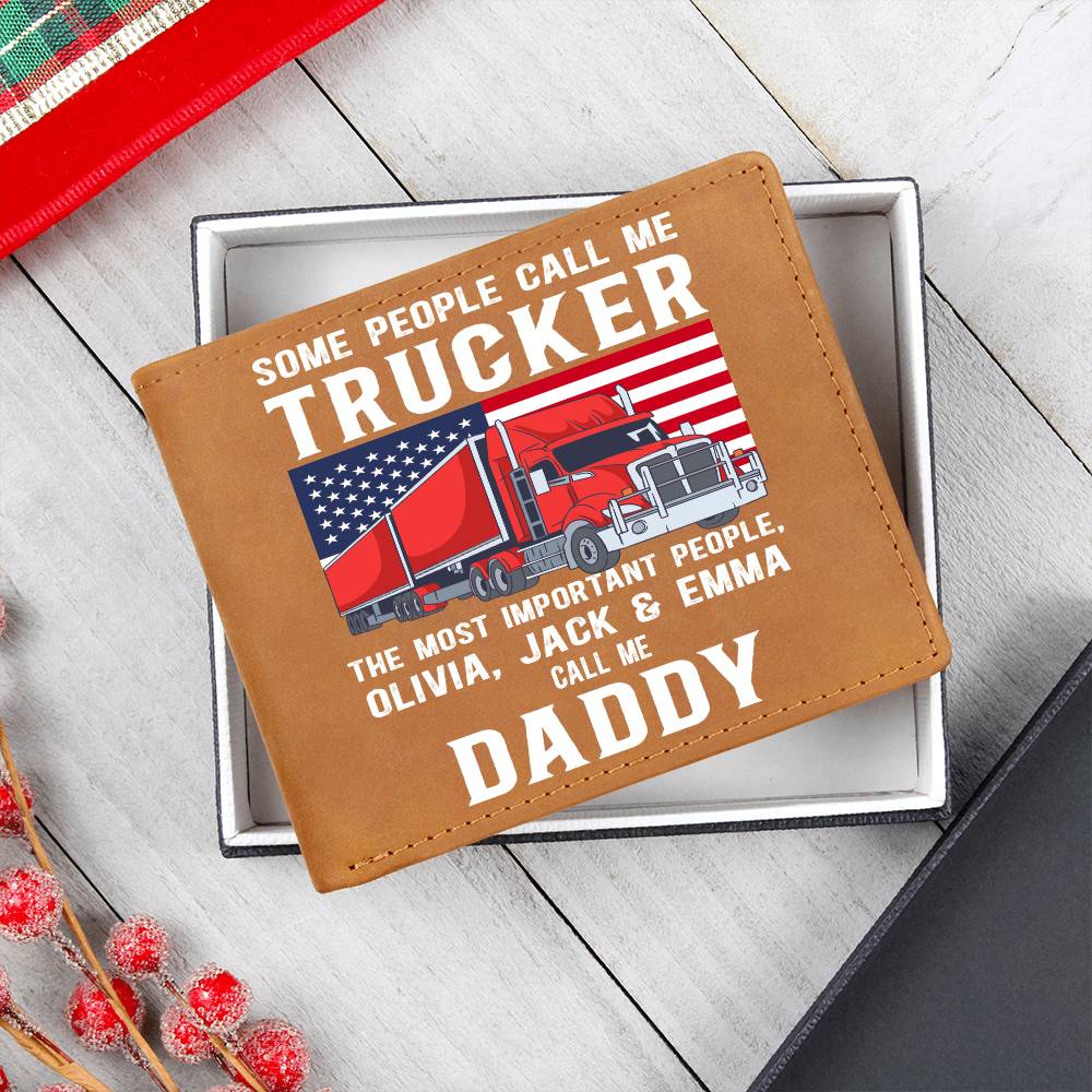 Trucker - Wallet - Personalized - Some people call me