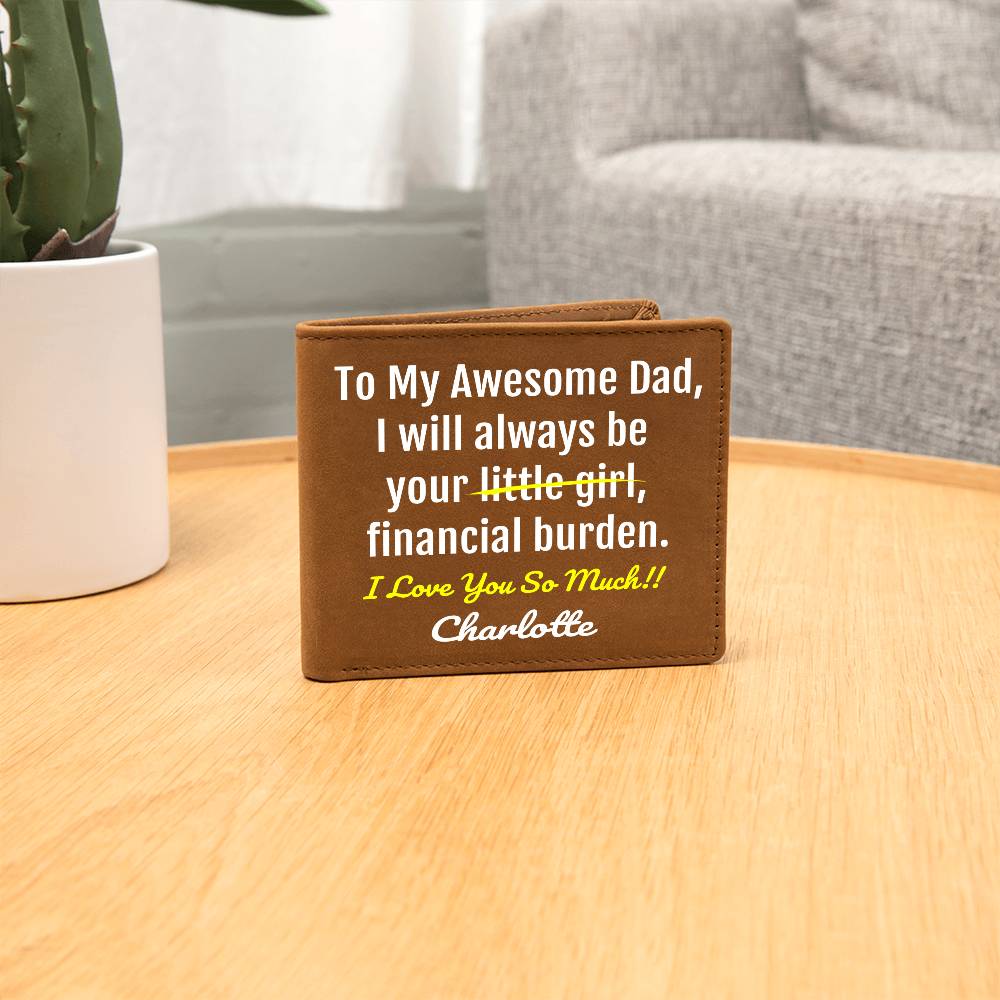 Funny Dad Gift - Leather Wallet