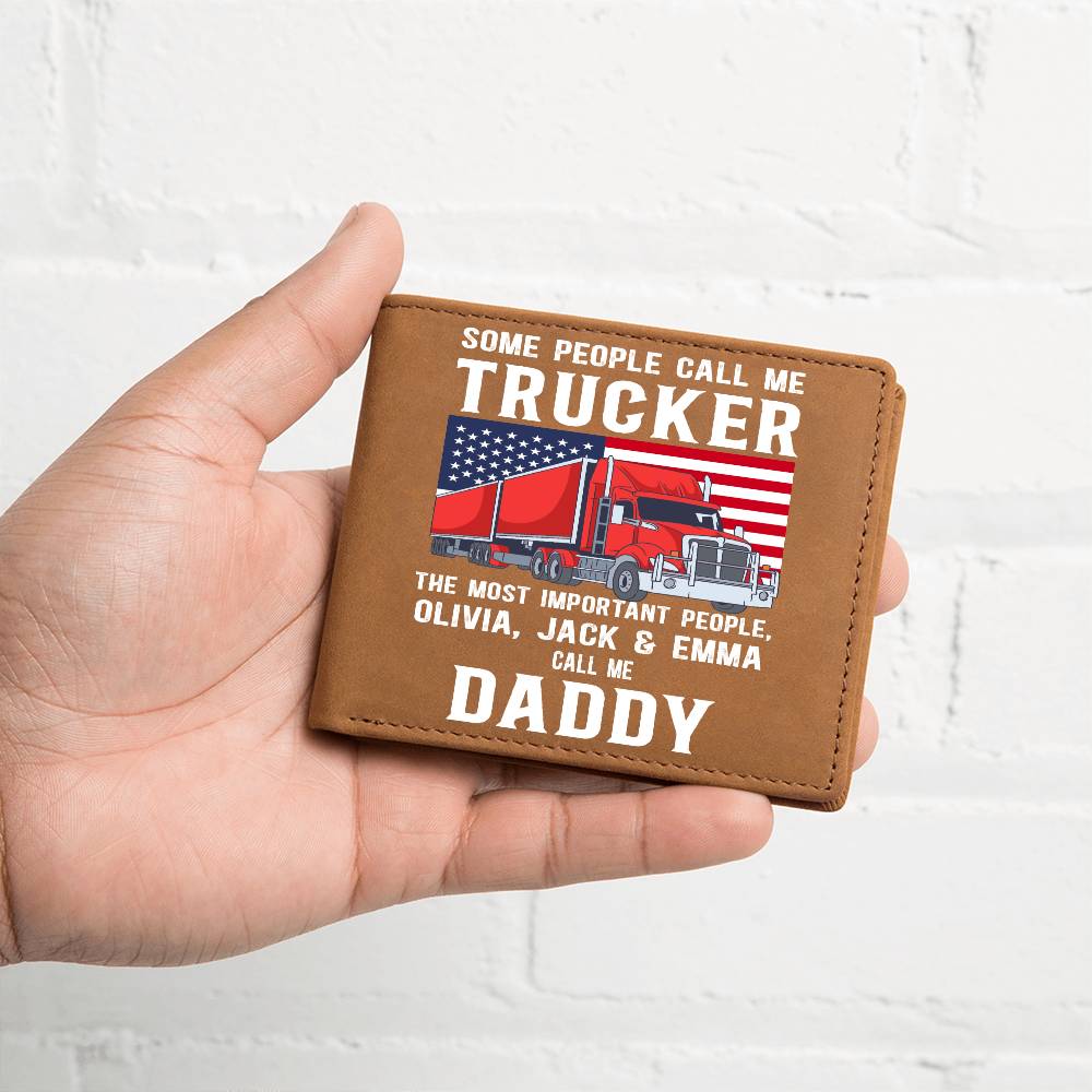 Trucker - Wallet - Personalized - Some people call me