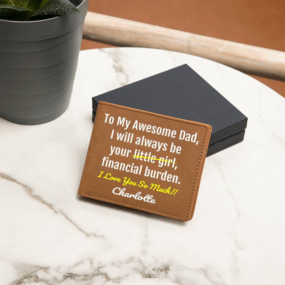 Funny Dad Gift - Leather Wallet