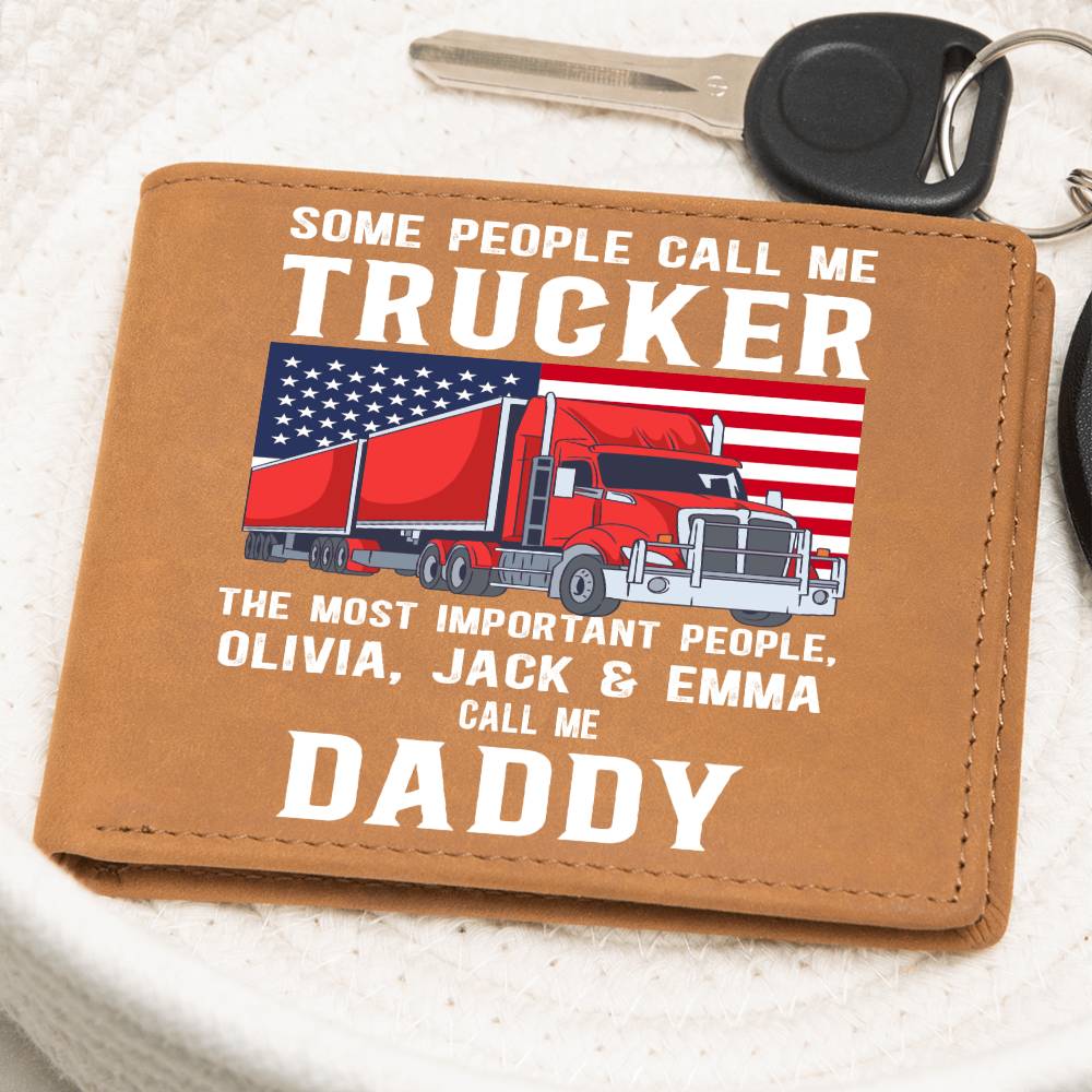 Trucker - Wallet - Personalized - Some people call me