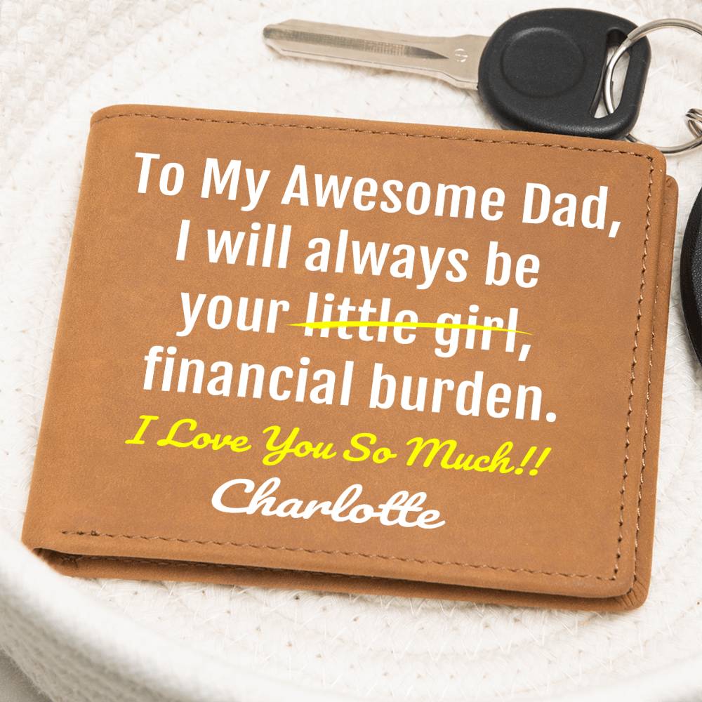 Funny Dad Gift - Leather Wallet