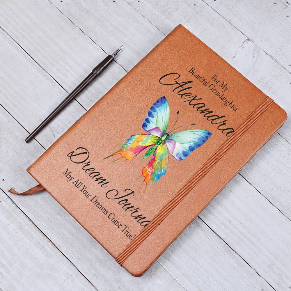 Personalized Gift For Granddaughter - Butterfly Dream Journal