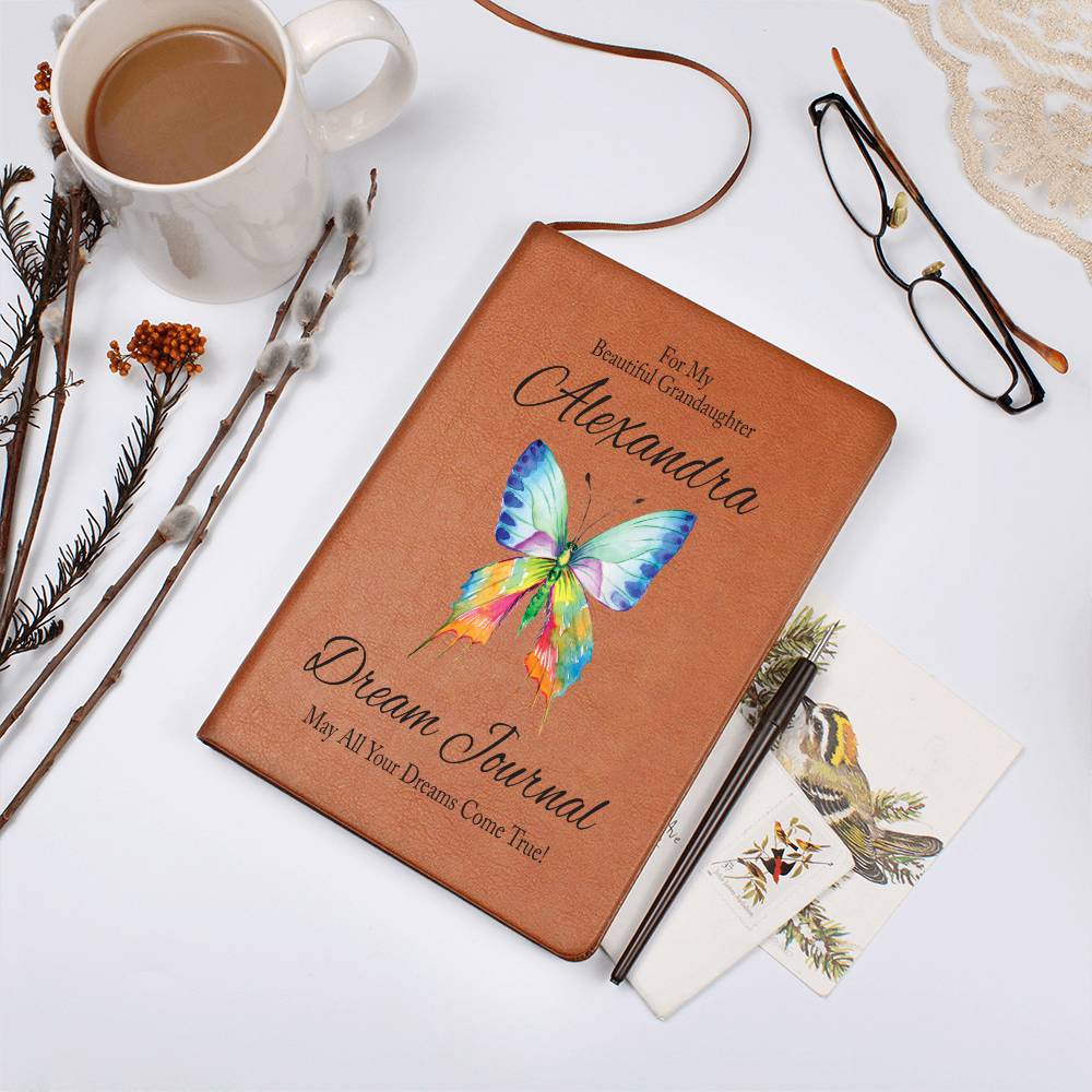 Personalized Gift For Granddaughter - Butterfly Dream Journal