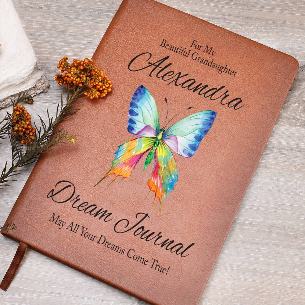 Personalized Gift For Granddaughter - Butterfly Dream Journal