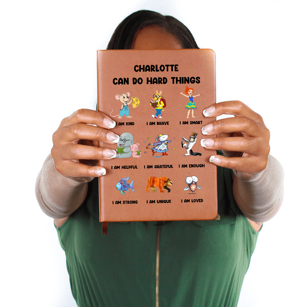 I CAn Do Hard Things - Pers - Leather Journal