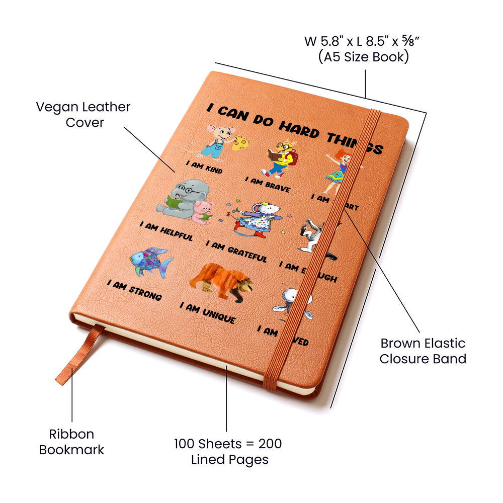 I CAn Do Hard Things - NP - Leather Journal