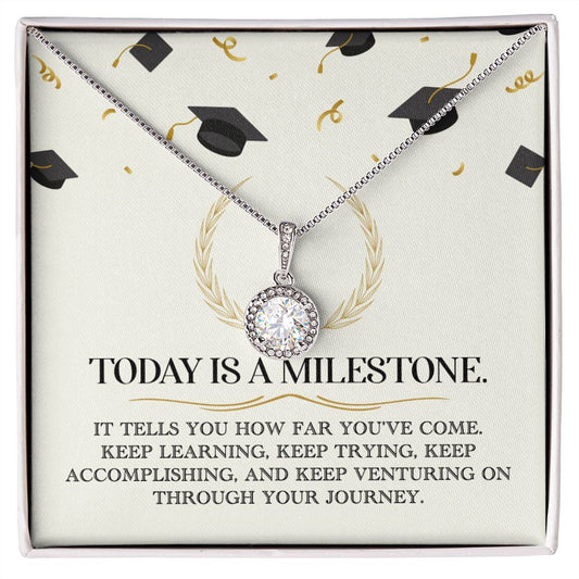 Graduation Gift - Hope For Future Necklace - Today Is A Milestone