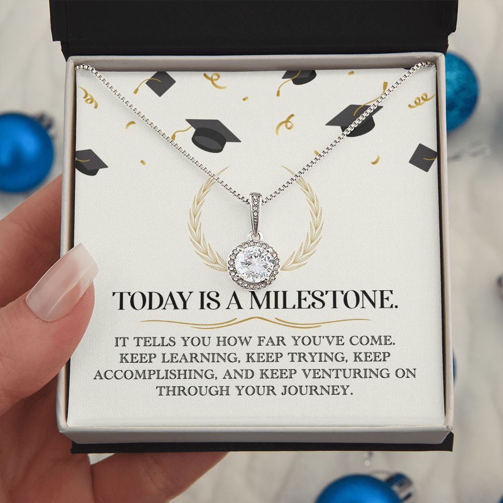 Graduation Gift - Hope For Future Necklace - Today Is A Milestone