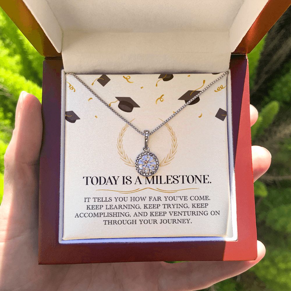 Graduation Gift - Hope For Future Necklace - Today Is A Milestone