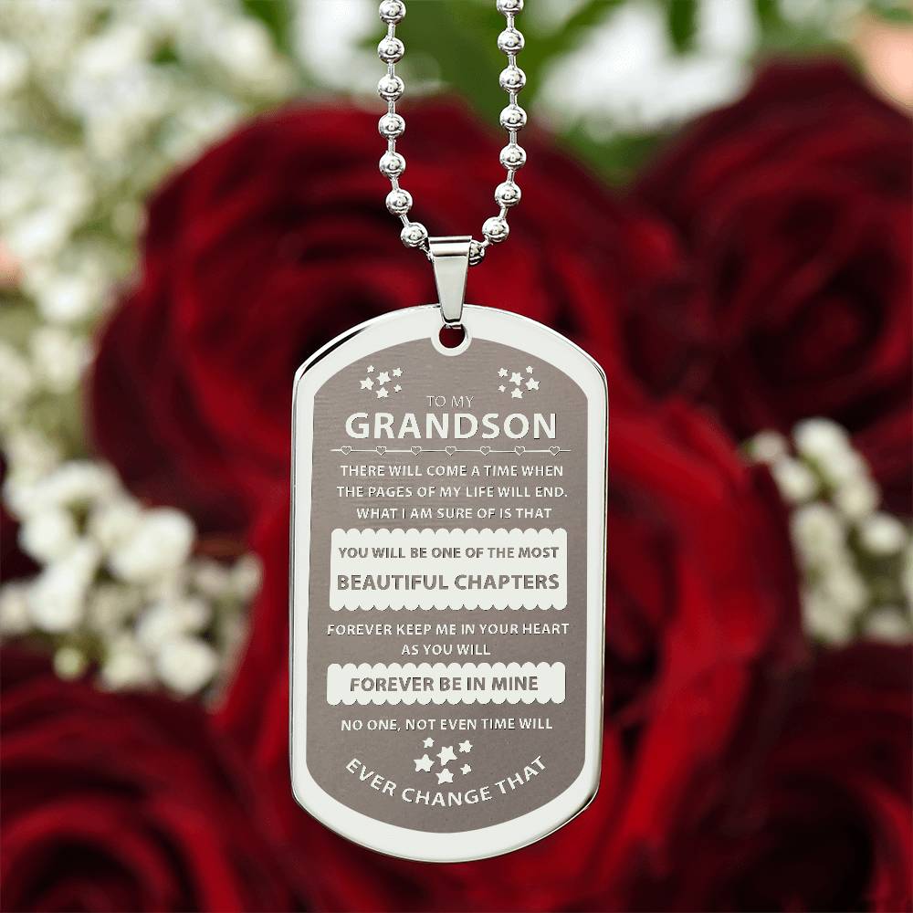 Grandson Gift - Forever Keep Me In Your Heart