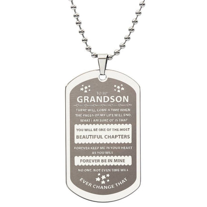 Grandson Gift - Forever Keep Me In Your Heart