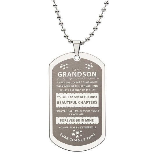 Grandson Gift - Forever Keep Me In Your Heart