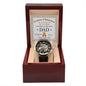 Dad Gift - Mens Skeleton Automatic Watch - World's Greatest Dad Certificate