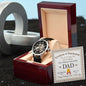 Dad Birthday Gift - Skeleton Mechanical Watch - Personalized - Officially The World's Greatest Dad
