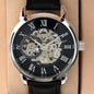 Dad Christmas Gift - Skeleton Mechanical Watch - Personalized - Officially The World's Greatest Dad