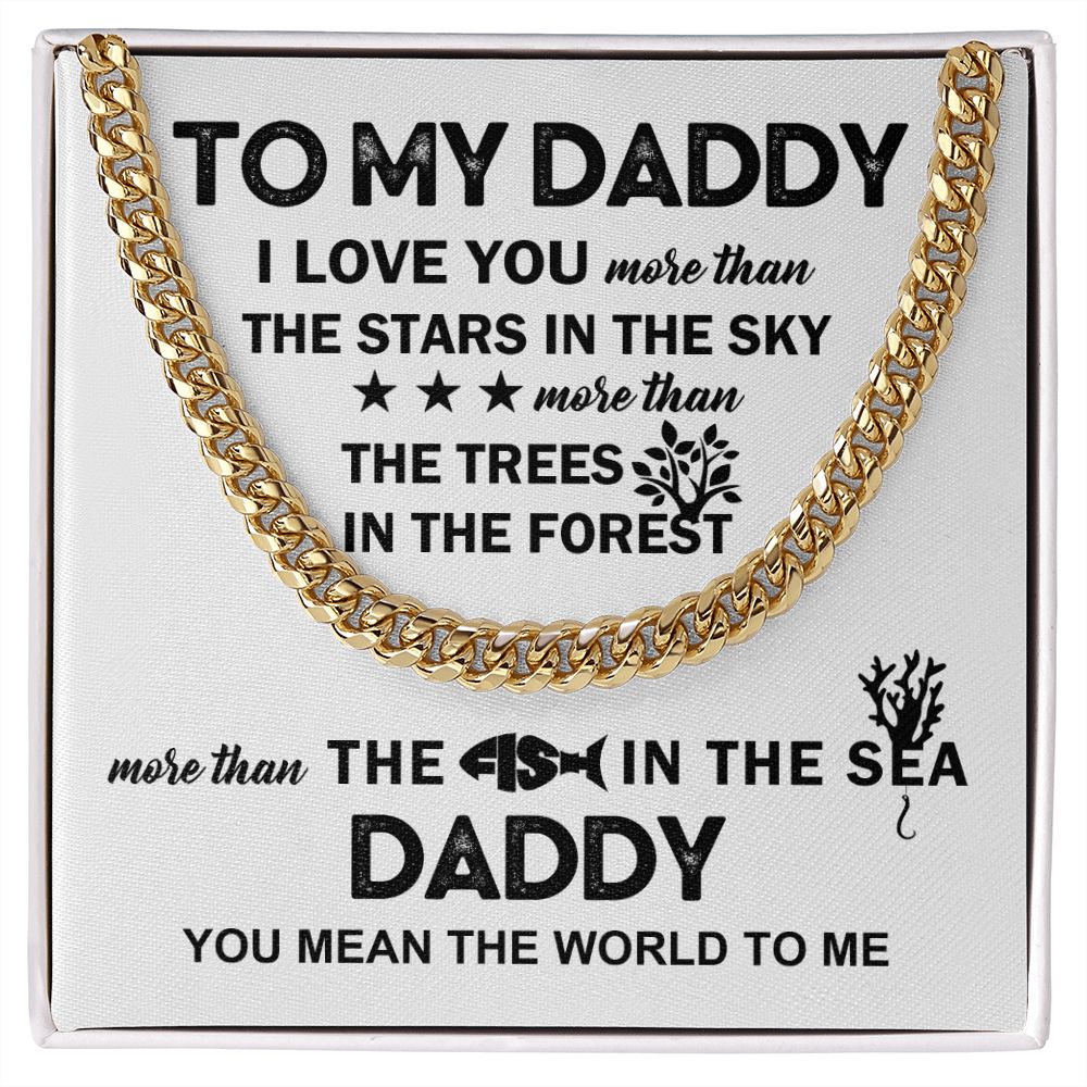 Daddy - I Love You Cuban Chain