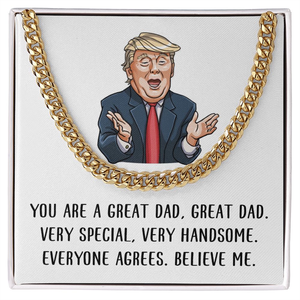 Great Dad Cuban Chain, Funny