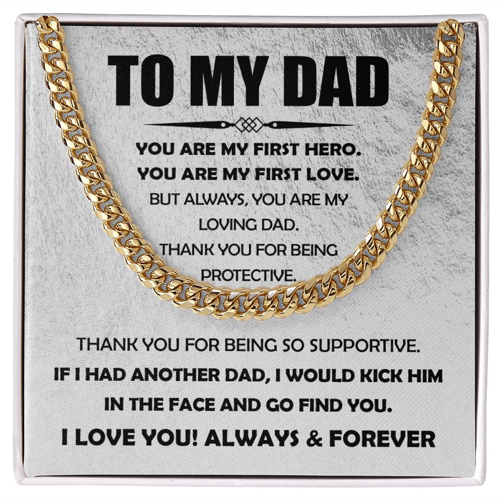 You Are My Loving Dad - Cuban Link Chain Necklace