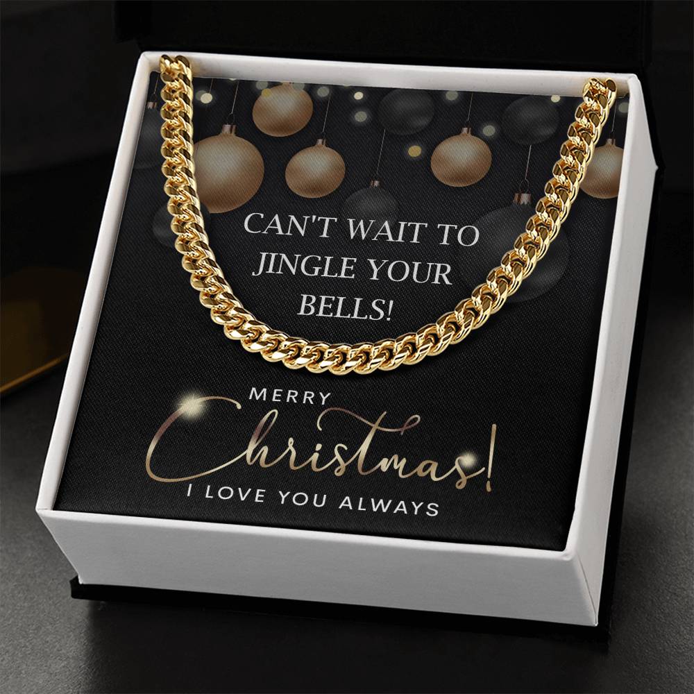 My Man - Cuban Link Chain Necklace - Jingle Your Bells