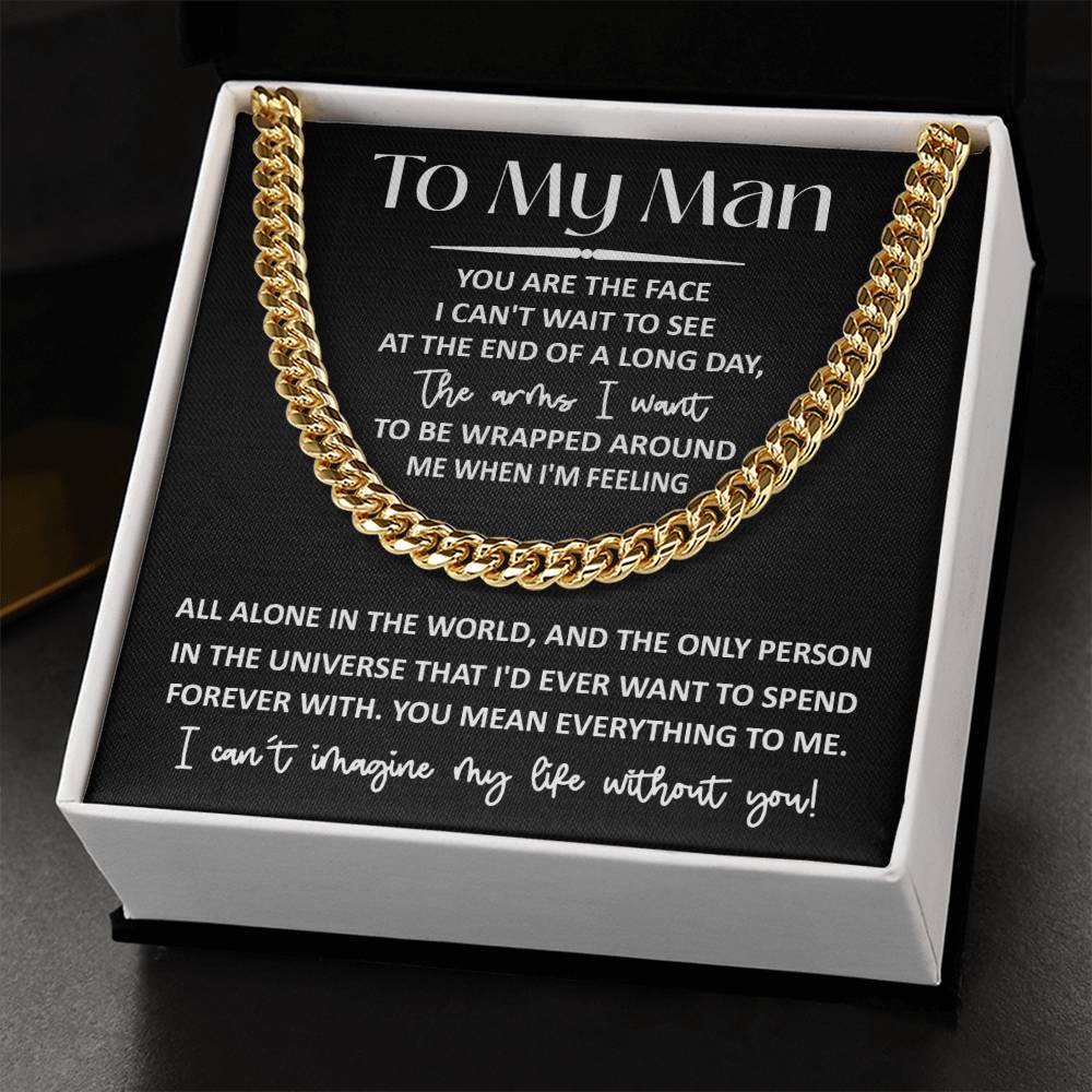 My Man - Mean Everything - Cuban Link Chain Necklace