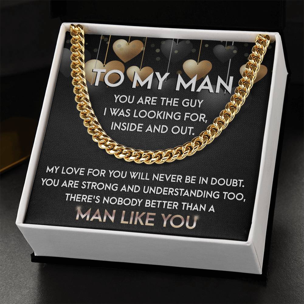 My Man-Man Like You-Cuban Chain Link Necklace