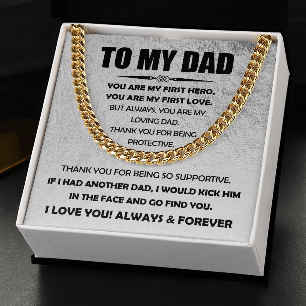 You Are My Loving Dad - Cuban Link Chain Necklace