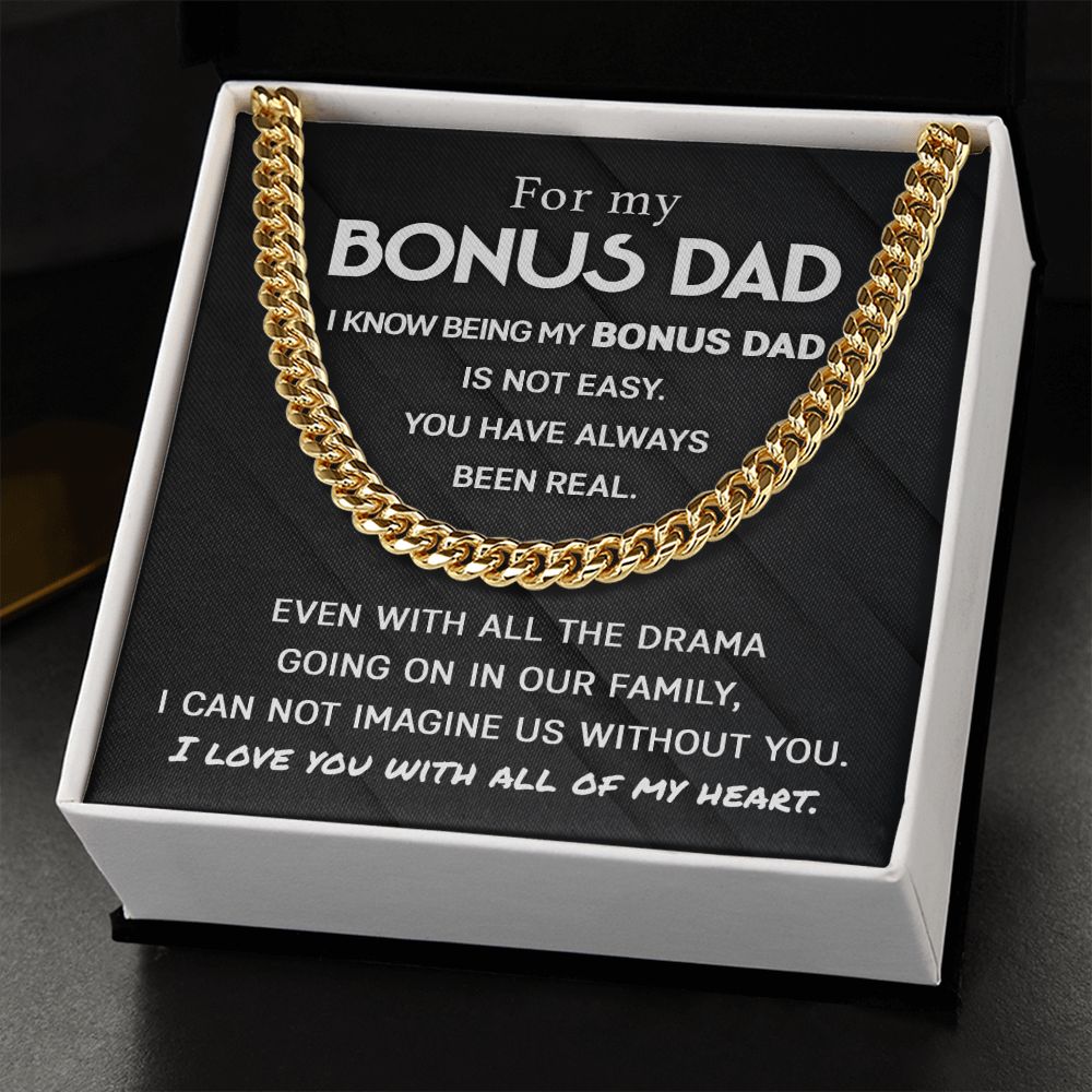 For My Bonus Dad Cuban Chain