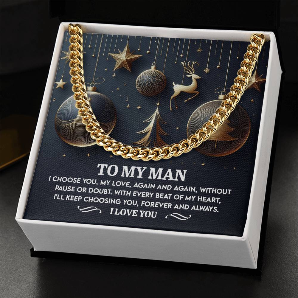 Gift For My Man -Every Beat - Cuban Chain Link Necklace