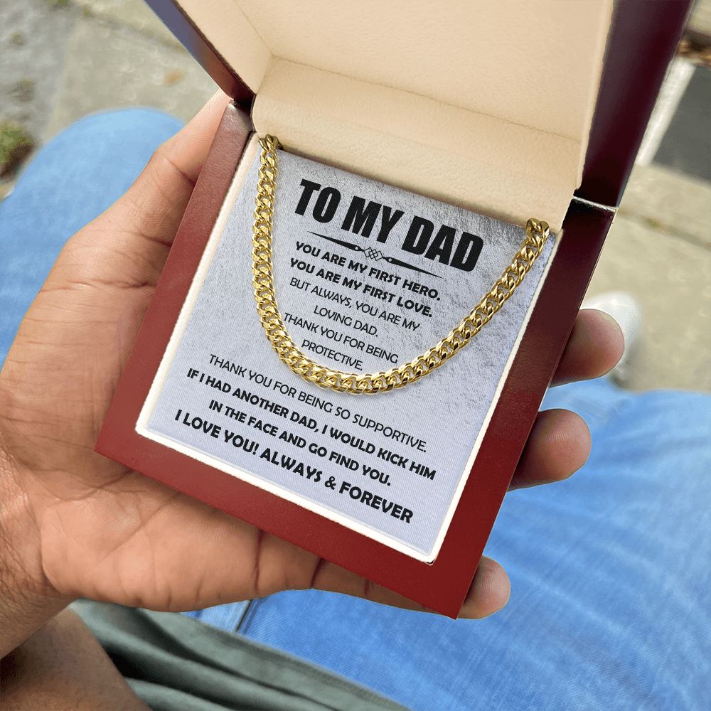 You Are My Loving Dad - Cuban Link Chain Necklace