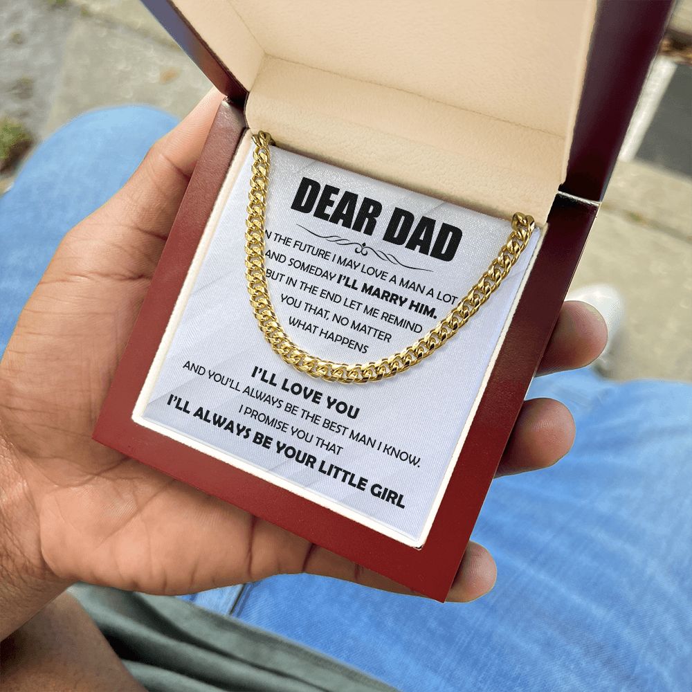 Dear Dad - The Best Man Cuban Chain From Daughter