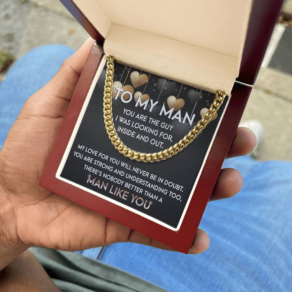 My Man-Man Like You-Cuban Chain Link Necklace