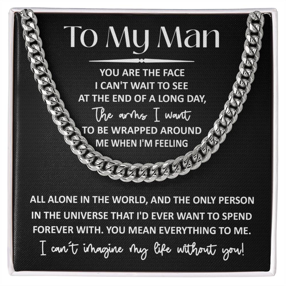 My Man - Mean Everything - Cuban Link Chain Necklace