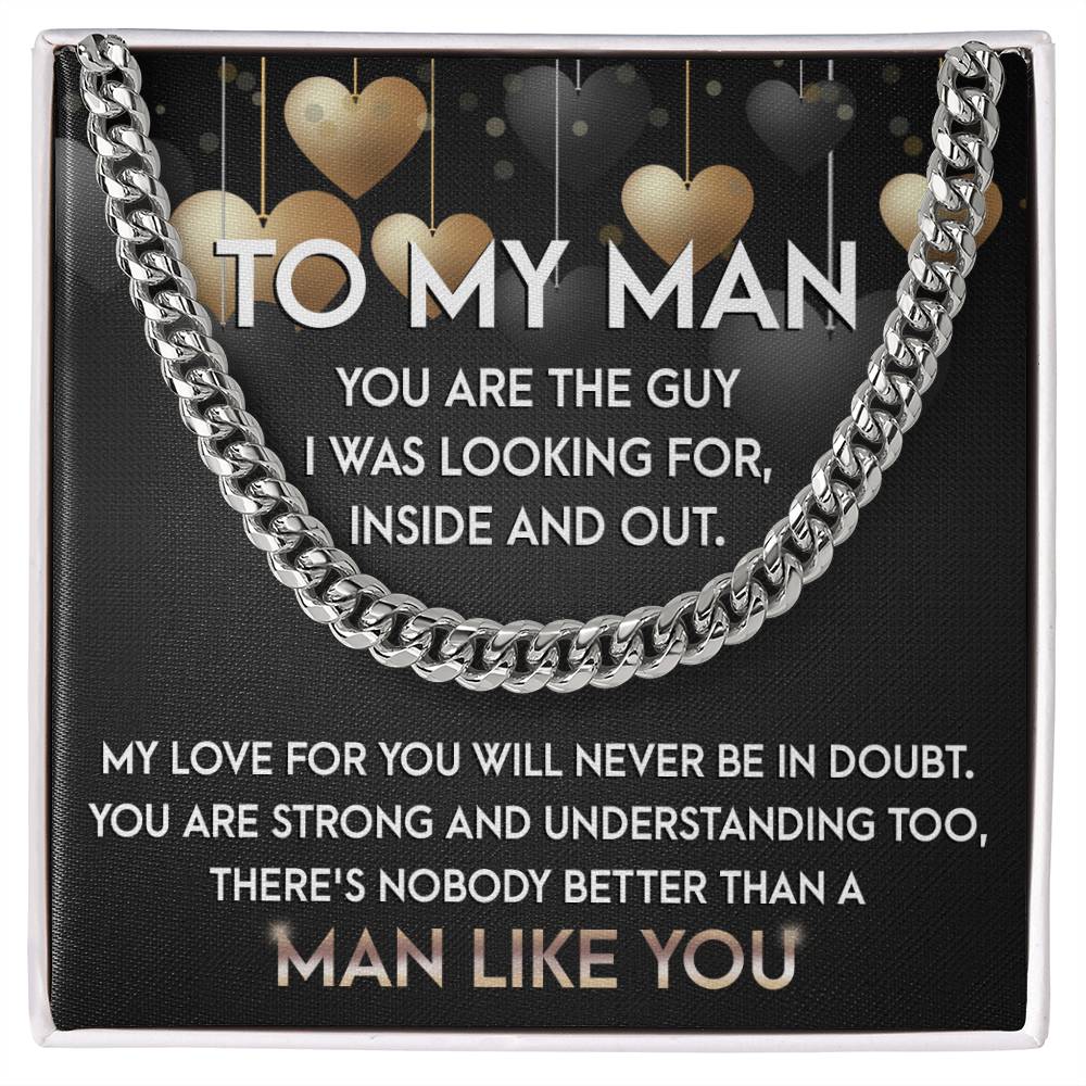 My Man-Man Like You-Cuban Chain Link Necklace