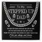 To My Stepped Up Dad Cuban Chain