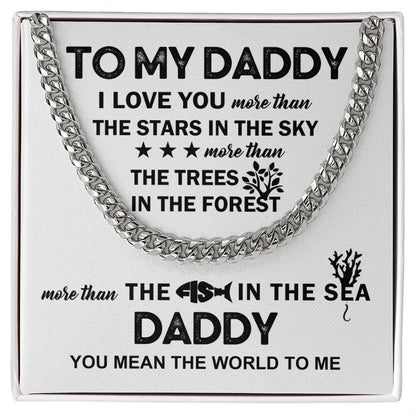 Daddy - I Love You Cuban Chain