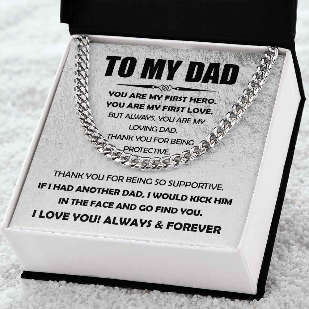 You Are My Loving Dad - Cuban Link Chain Necklace